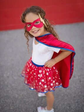 EUC GREAT PRETENDERS Superhero Tutu Cape and Mask Set